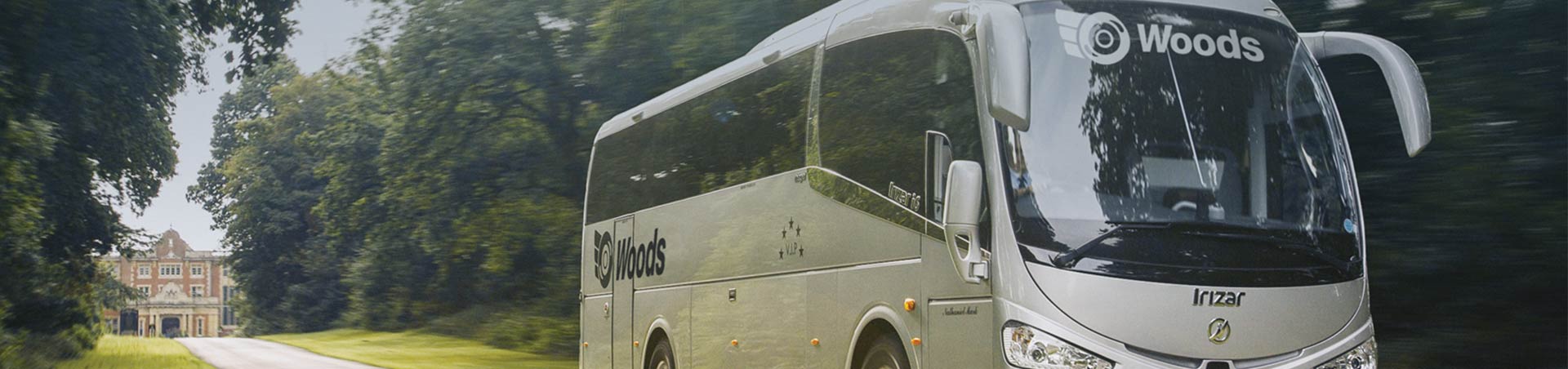 Woods Coach taking passengers home from a day trip