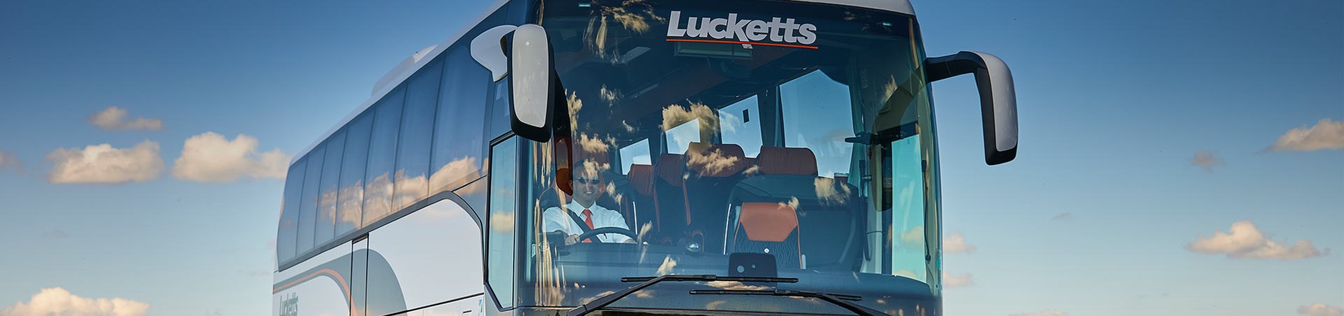 Lucketts Travel coach on private hire in Fareham