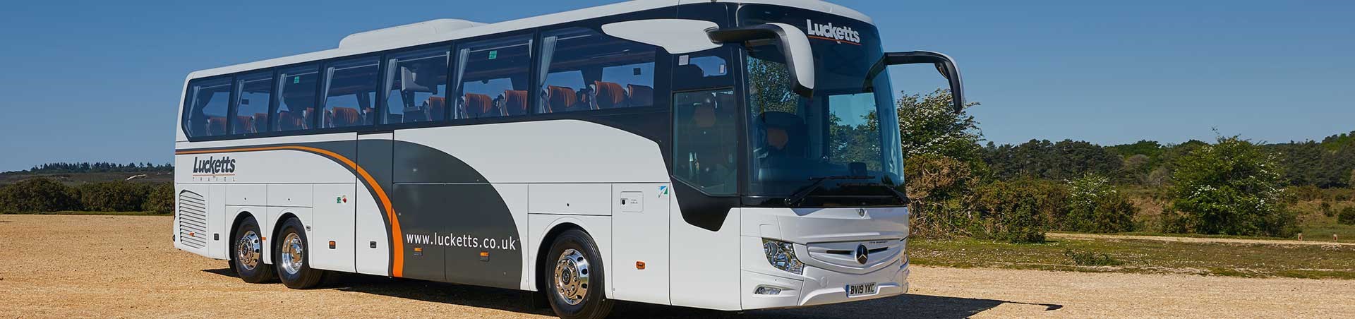 Lucketts Travel coach on private hire in Hampshire